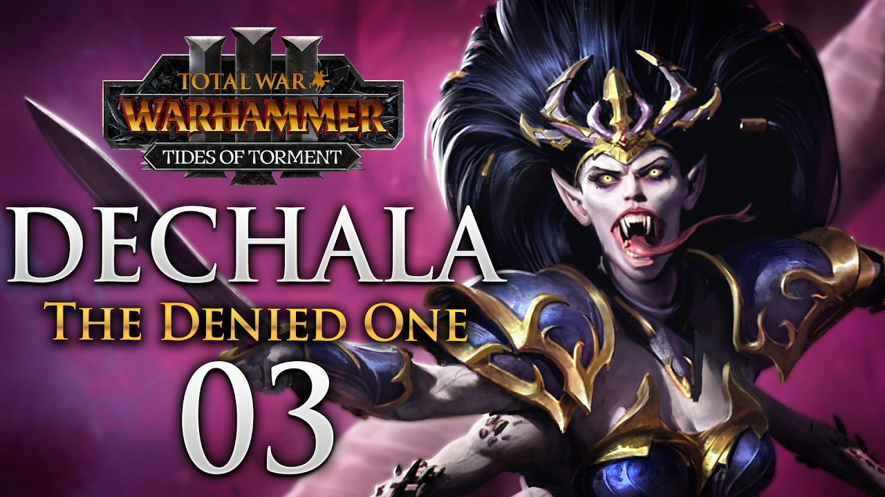 A GOLDEN THREAT TO GLORIOUS CORUPTION! Total War: Warhammer 3 - Dechala Slaanesh Campaign #3