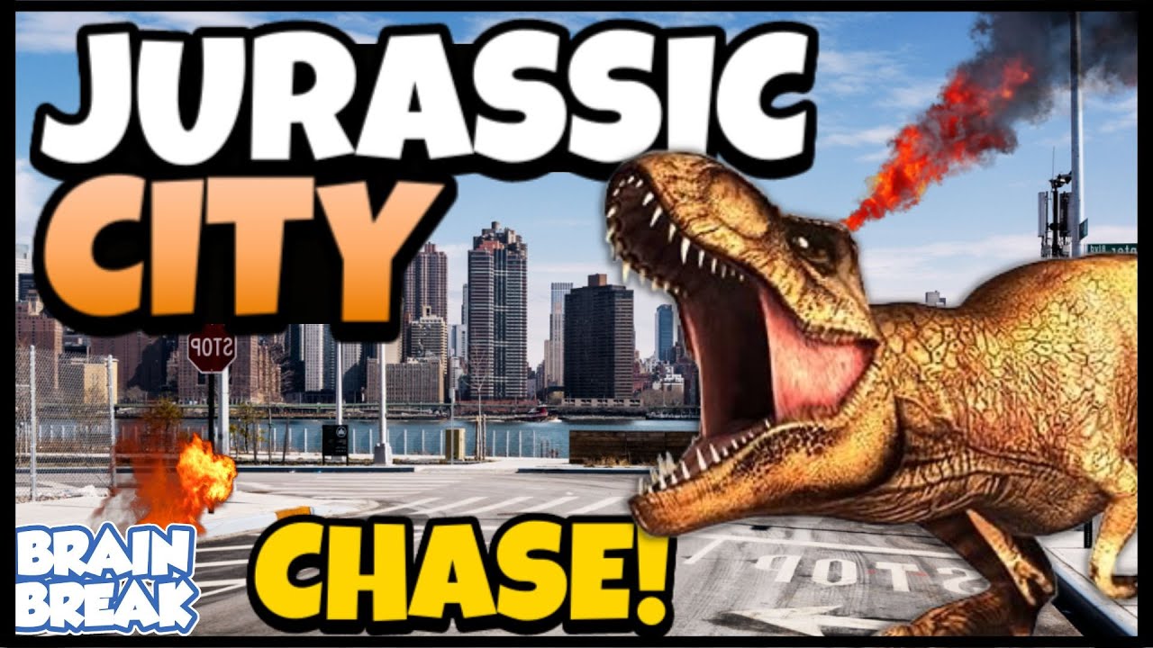 Jurassic City | Chase Brain Break | Dinosaur Run | Just Dance