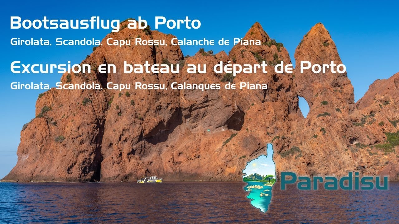 Golfe de Porto en bateau - Golf von Porto mit dem Ausflugsboot
