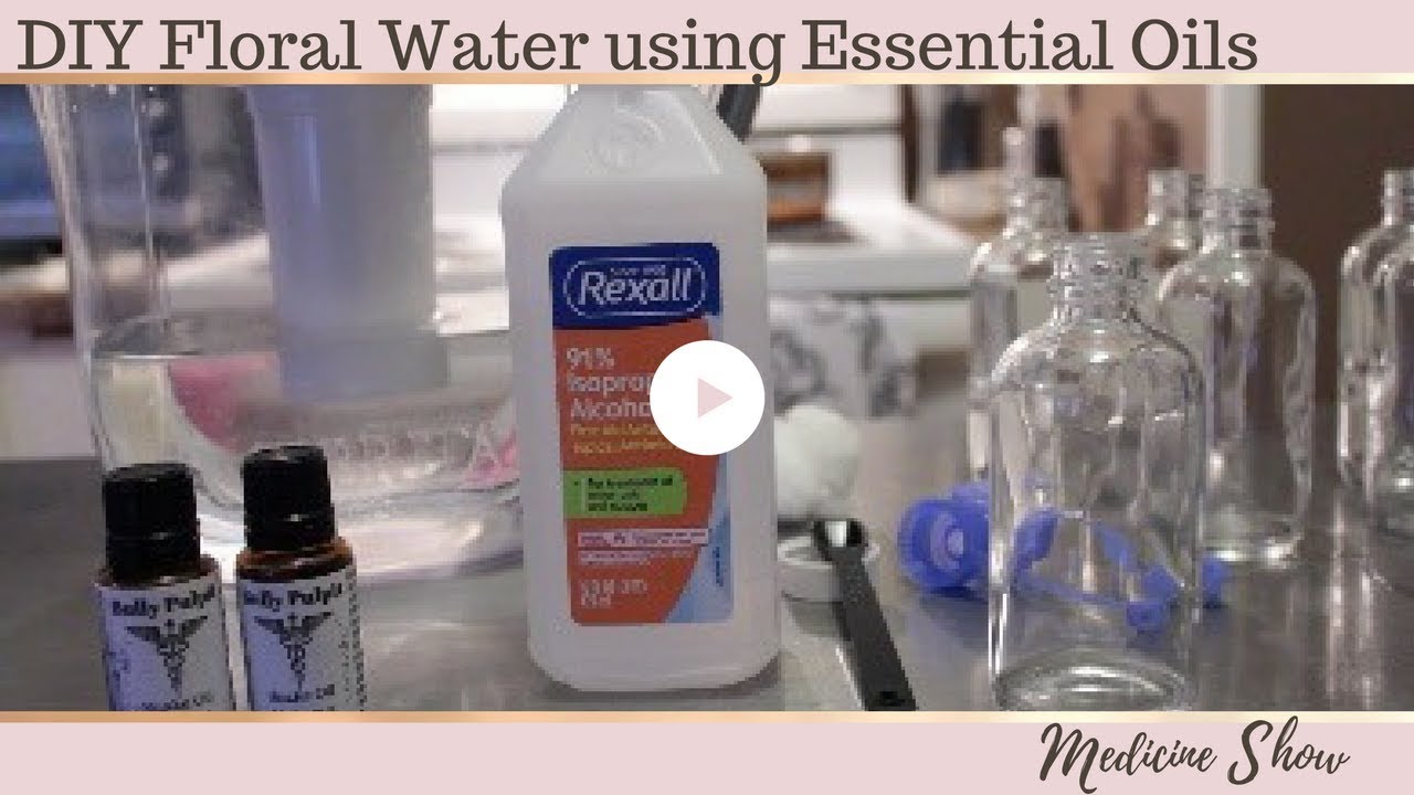DIY Floral Water using Essential Oils