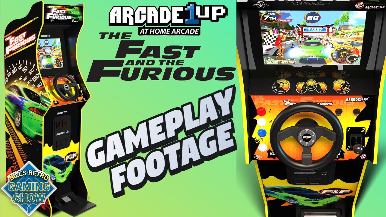 Arcade1up — видео игрового процесса «Форсаж»