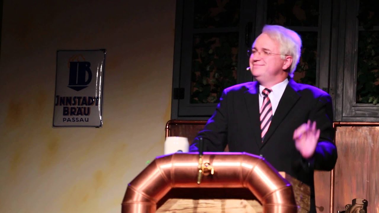 Wolfgang Krebs beim Starkbierspektakel der Passauer Innstadt-Brauerei 2014 I pnp.de
