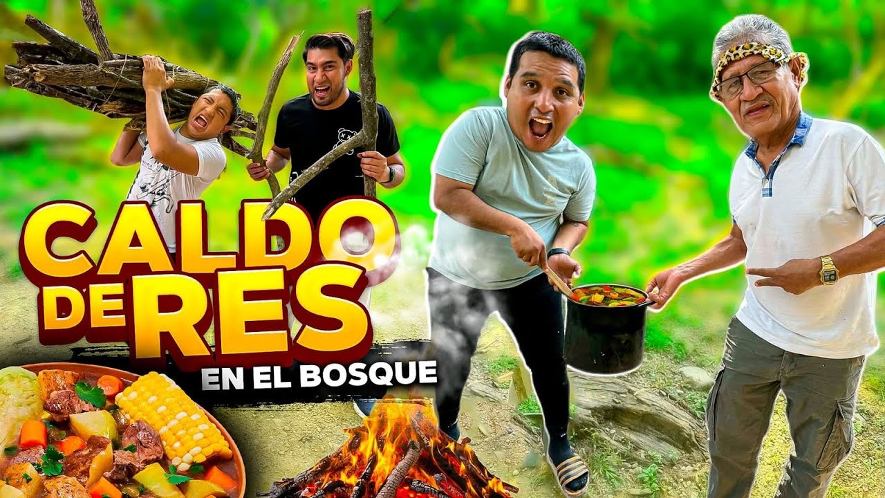 🔥HICIMOS UN RICO CALDO DE RES EN EL BOSQUE CON EL CREW RETOJORJAIS🔥