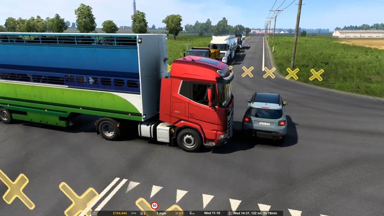 !! LIVE CATTLE !! PRO-MODS 2.64 4K Game Euro Truck Simulator 2 Logitech G920 Gameplay