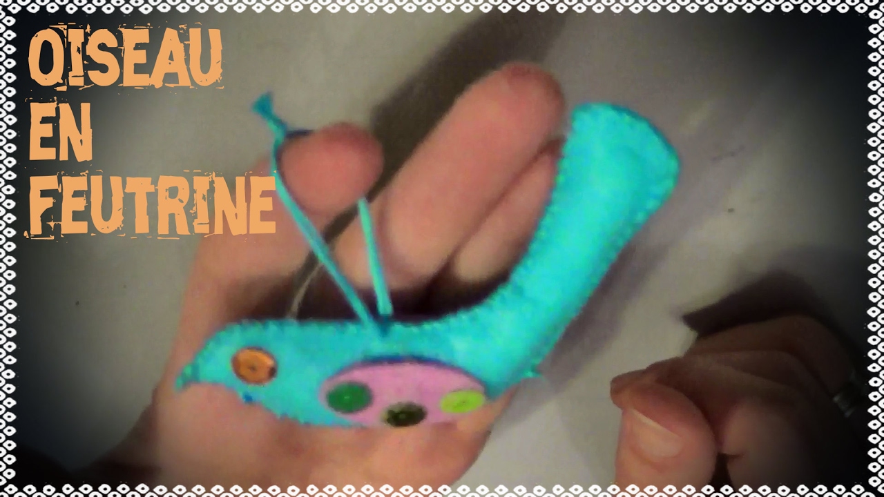 TUTO: Activité pour enfants:Oiseau en feutrine