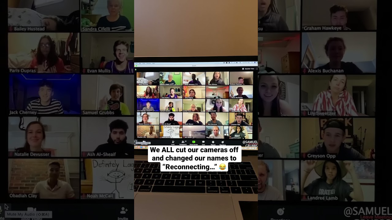 Our WHOLE Zoom class pranked our teacher (Reconnecting&hellip;)