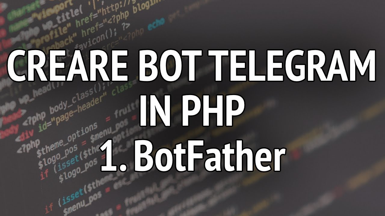 Creare BOT su Telegram in PHP - 1. BotFather
