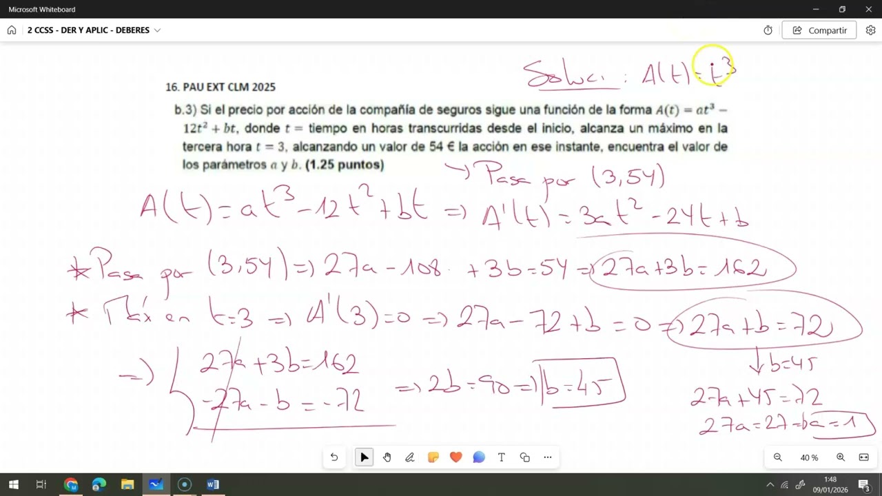 VÍDEO 8 - DERIVADAS Y SUS APLICACIONES