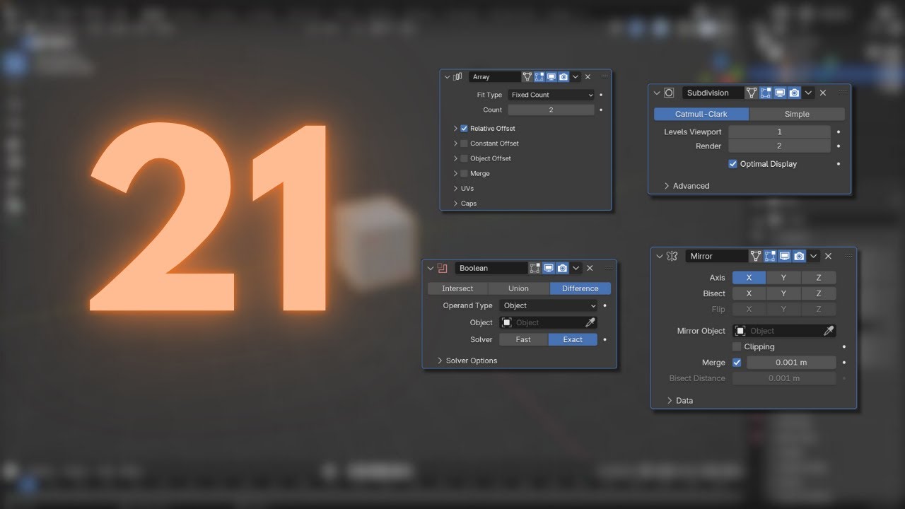 21 Blender Tools And Modifiers You Need To Learn As A Beginner