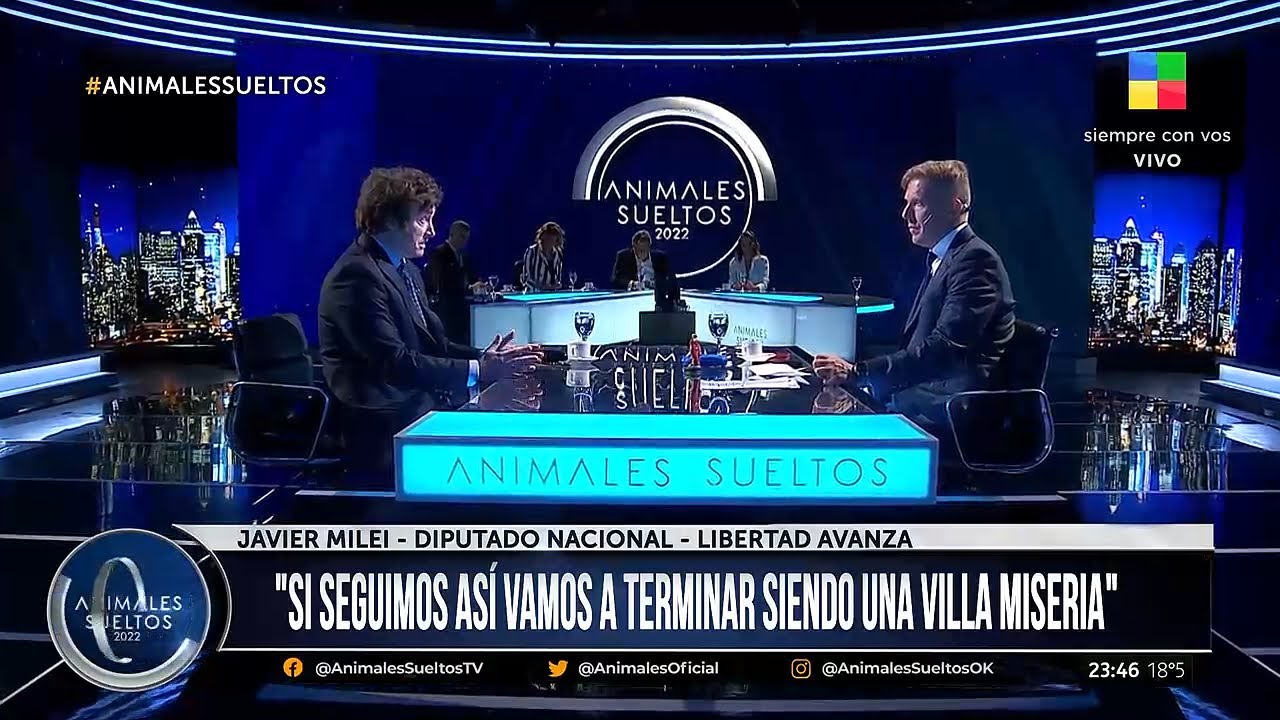 🎙️ Mano a mano con Javier Milei en Animales Sueltos