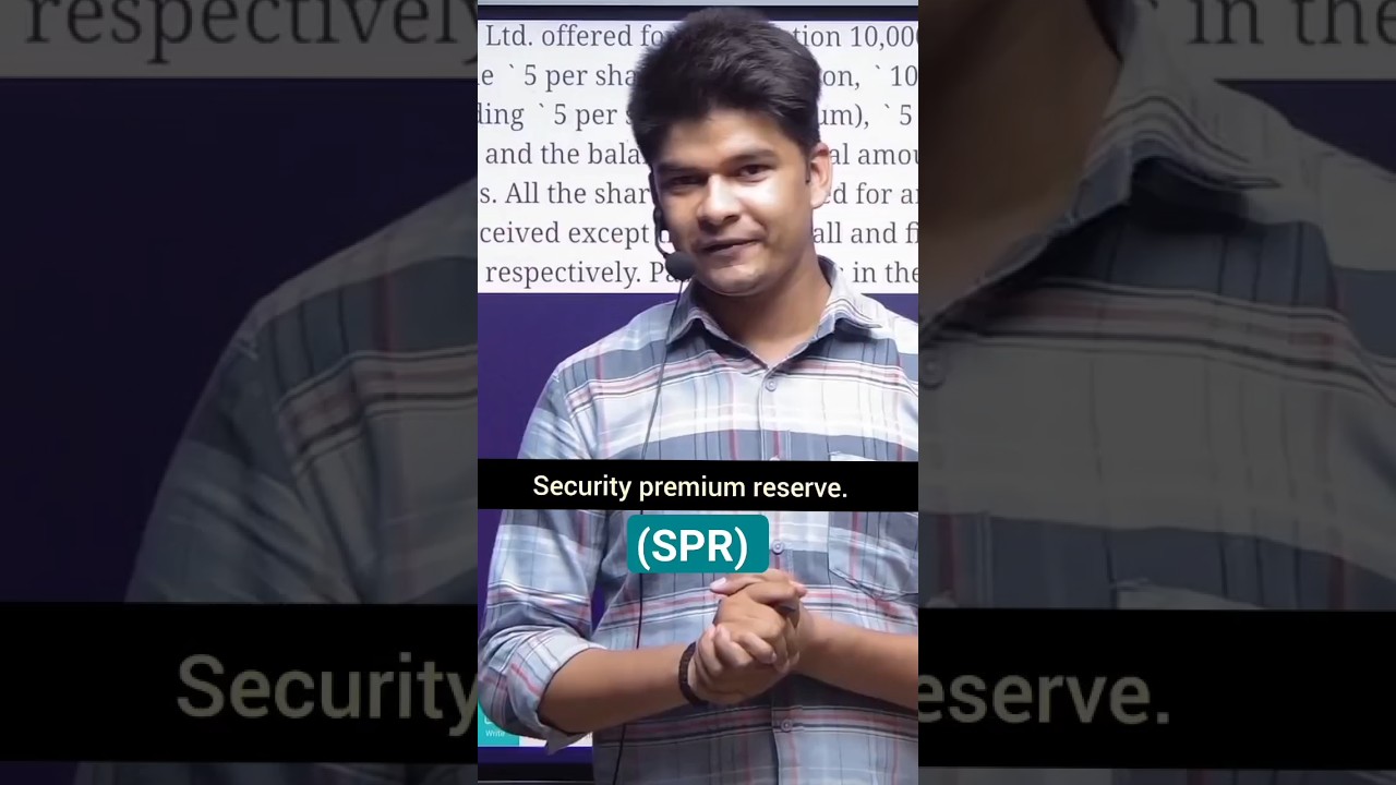 Security premium reserve | SPR | #shortsfeed
