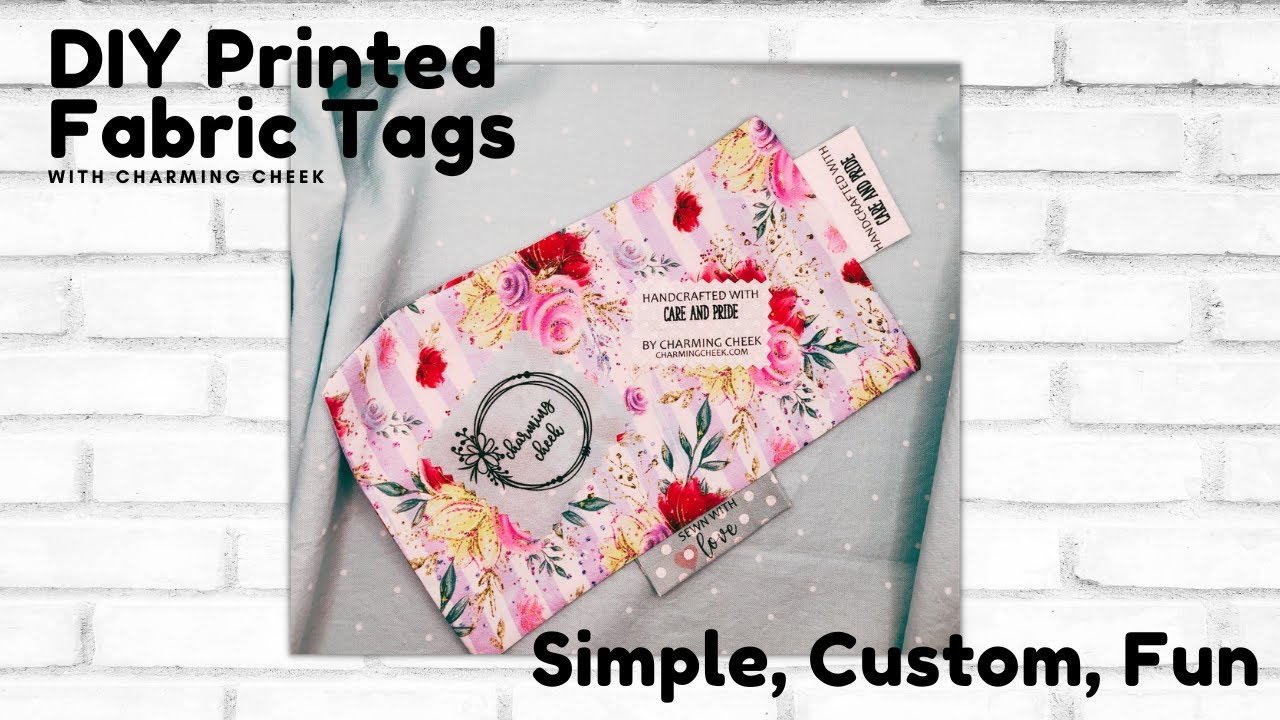 Let's Make Custom DIY Printed Fabric Labels You Can Create for Bags, Clothes, Apparel & More!