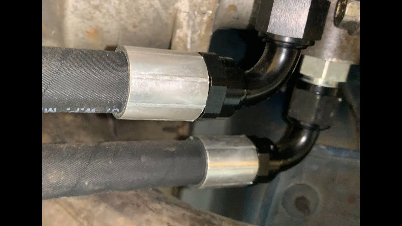 XDP Transmission cooler and Fleece Lines installation--2001 2500HD