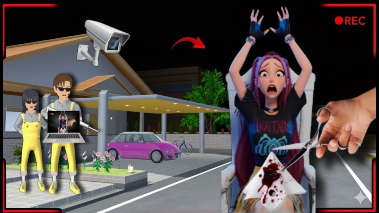 Yuta Mio Panik CCTV Merekam Rumi KPOP Demon Hunter di Depan Rumah😱  Sakura School stimulator