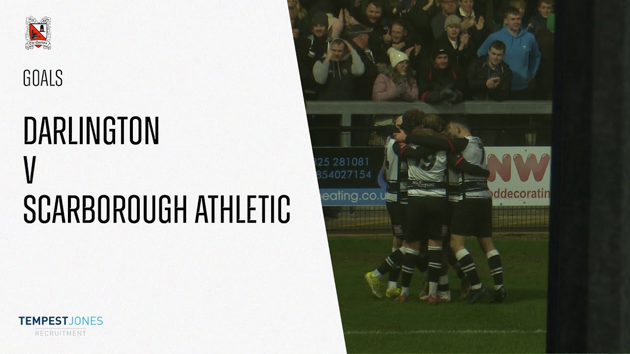 Goals: Darlington v Scarborough Athletic - National League North