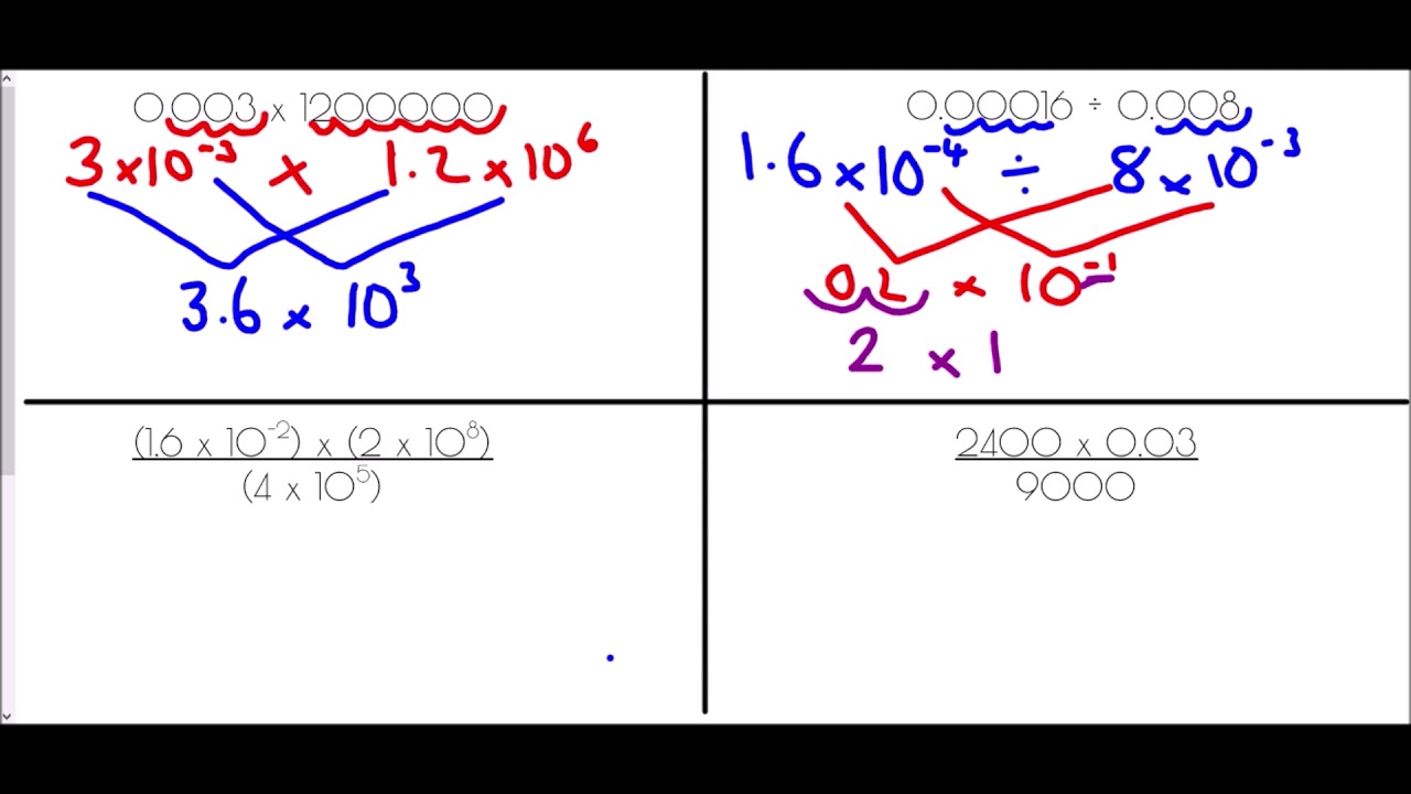 Стандартные формы вычислений — Mr Morley Maths