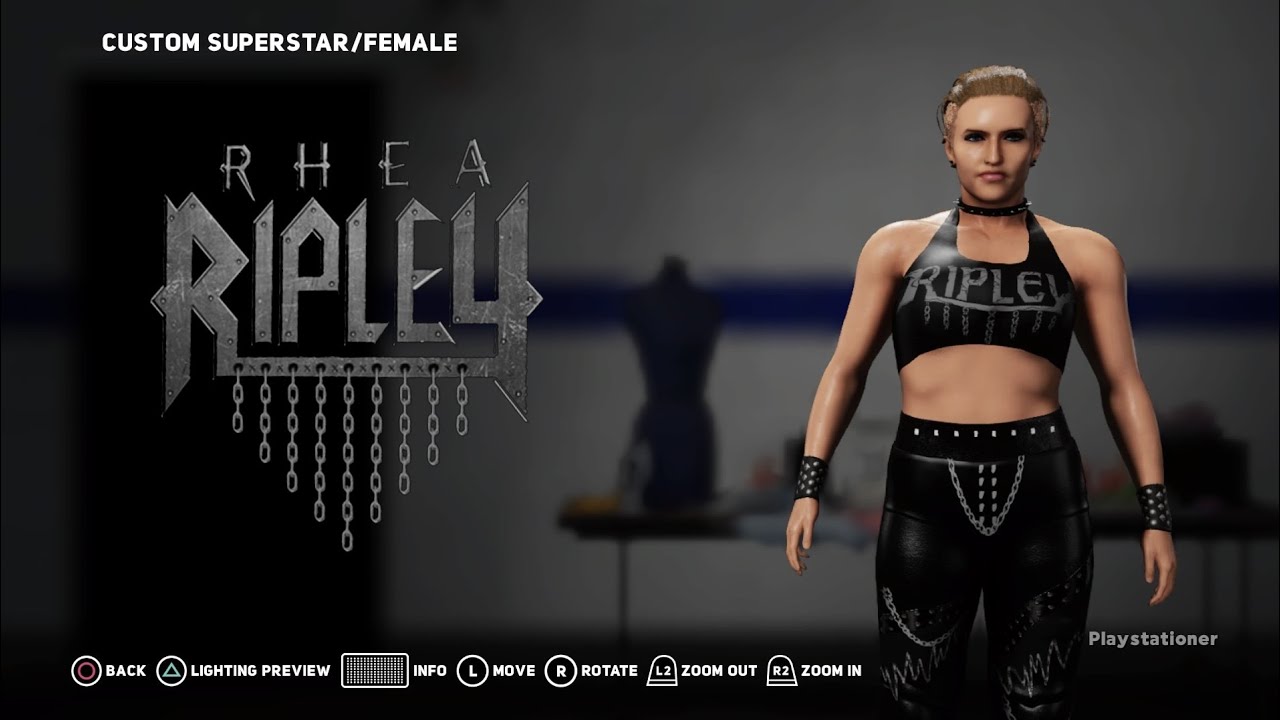 WWE 2K ps4/xbox one Rhea Ripley caw