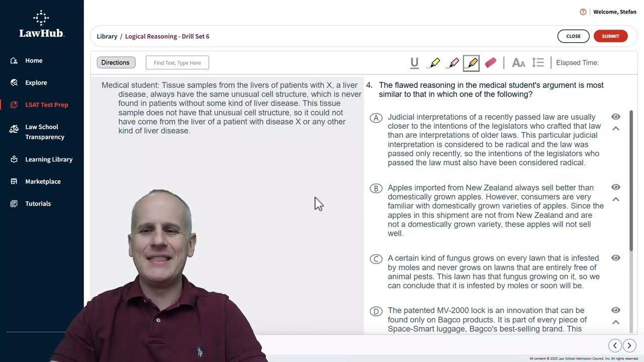 How to Identify a LSAT Argument Parallel Flaw Using LawHub Logical Reasoning Drill Set 6