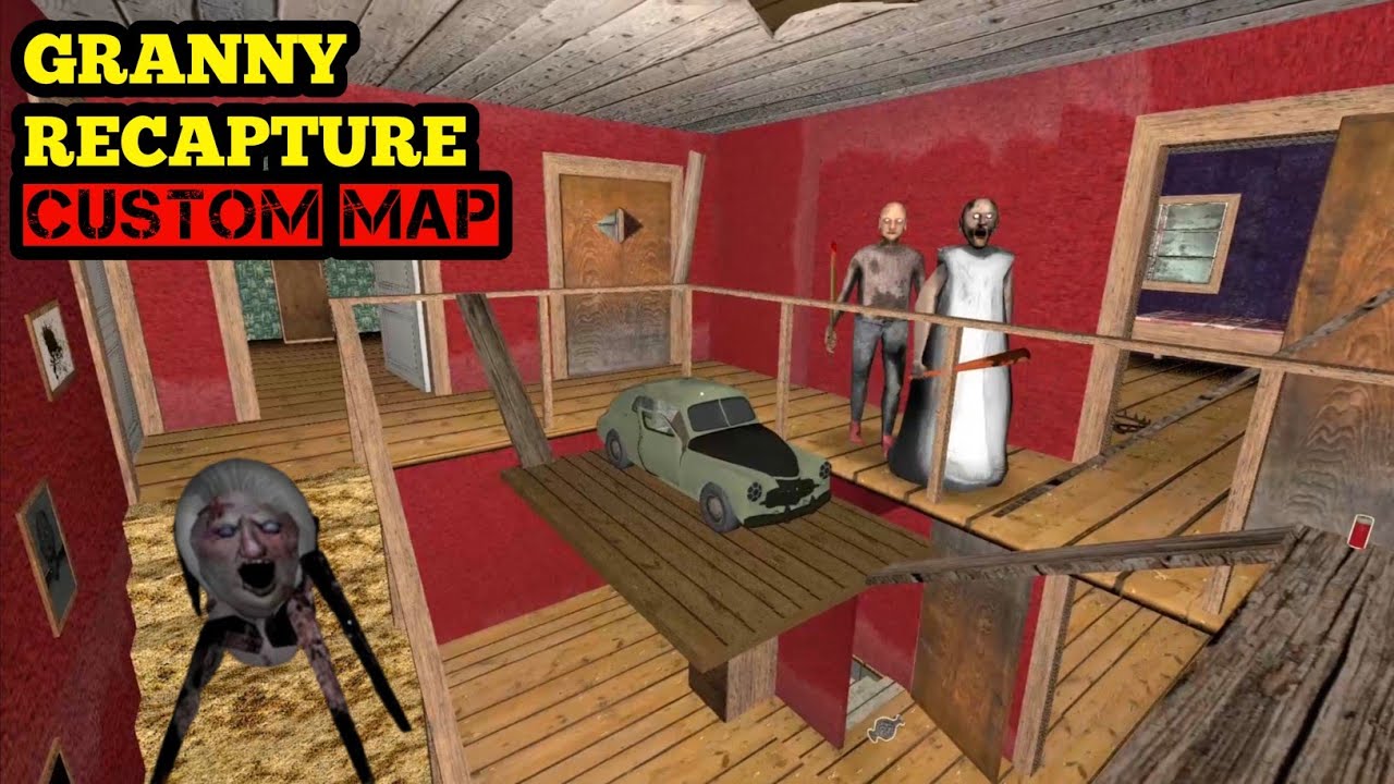 Granny Recapture Car Escape 🔥| Custum Map Granny Chapter 2.... 