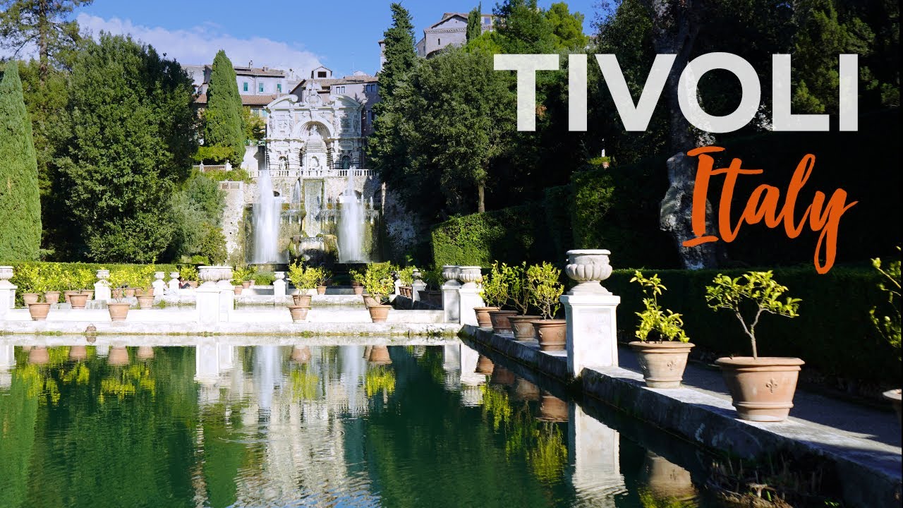 Visiting Ville d'Este, magnificent fountains and Villa Gregoriana, Waterfalls