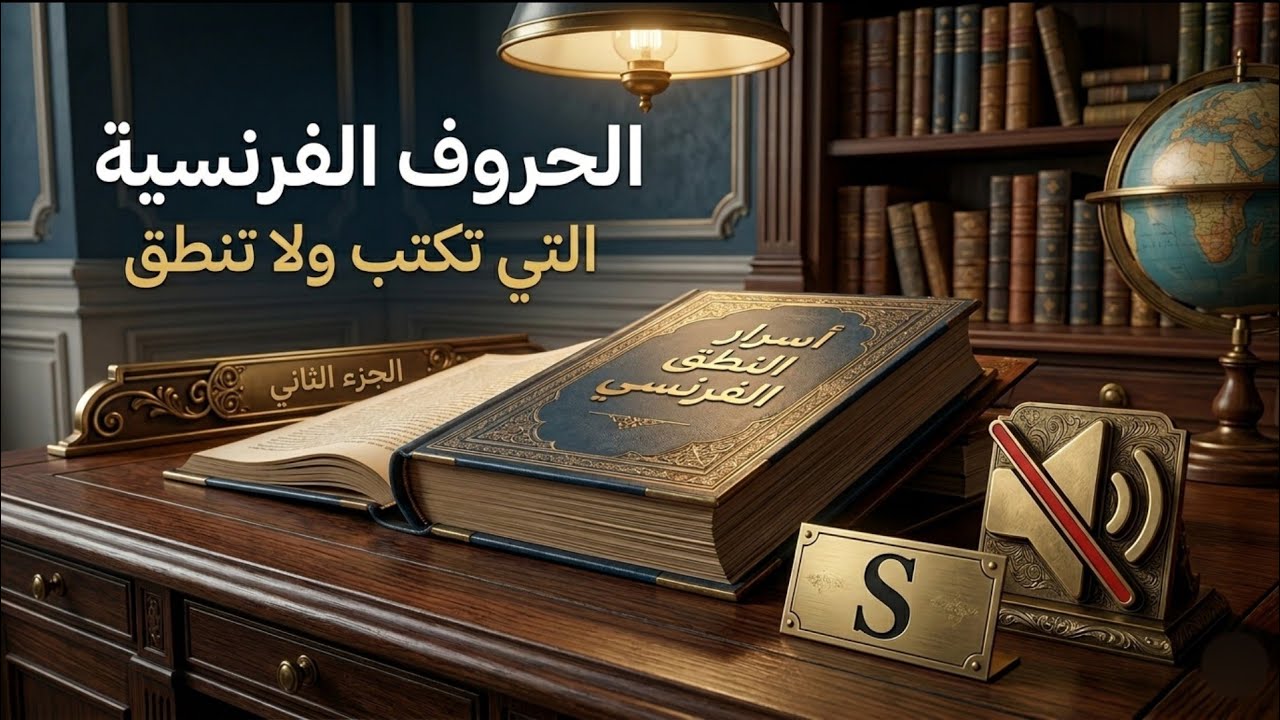 الحروف الفرنسية التي تكتب ولا تنطق 🇫🇷 | الجزء الثاني – شرح النطق الصحيح مع أمثلة