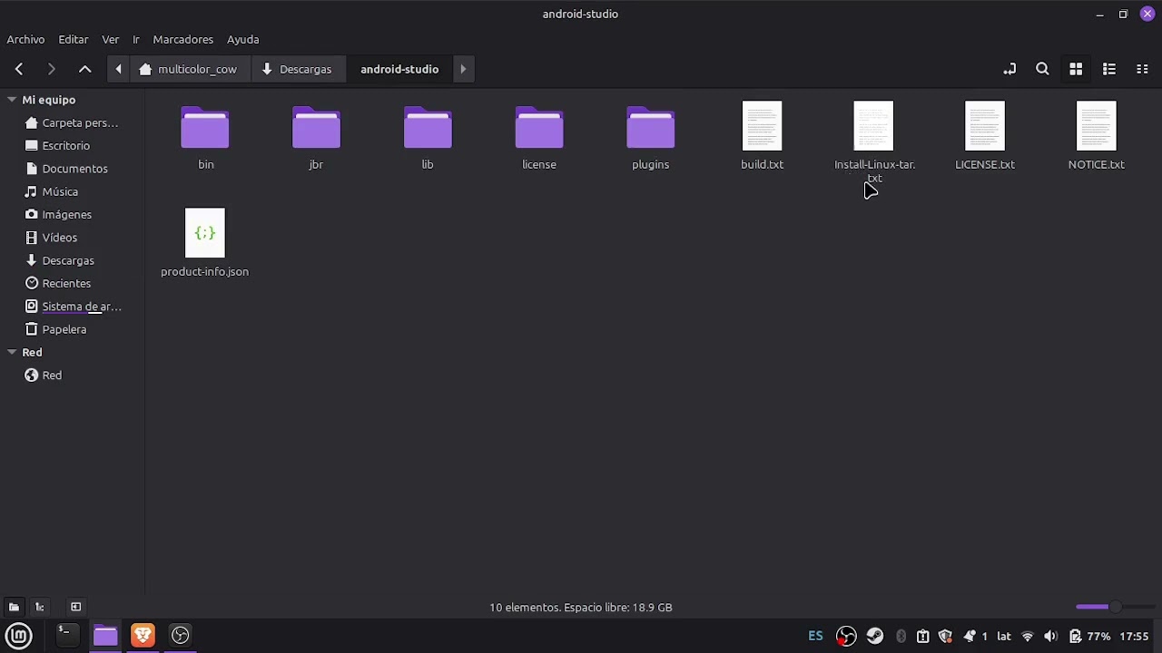 Instalación de Android Studio Giraffe Patch 4