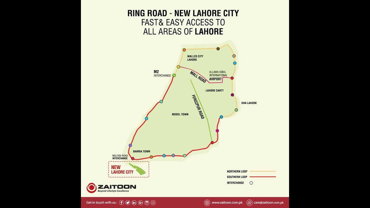 New Lahore City in lights of Alternative route to Bahria Town Lahore and Lahore ring Road by Jaidad