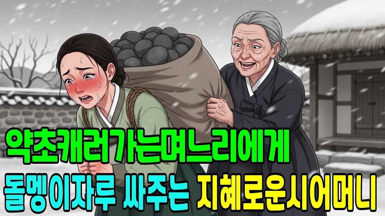 약초캐러 가는 며느리에게 돌멩이 자루를 싸주는 지혜로운 시어머니 | 야담 | 설화 | 오디오북 |수면동화| 옛날이야기| 감동