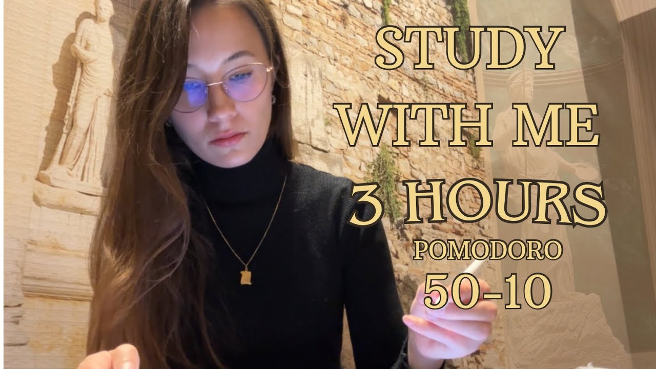 STUDY WITH ME 3 HOURS 🕯️| 50/10 Pomodoro | Medical Student Edition 🩺