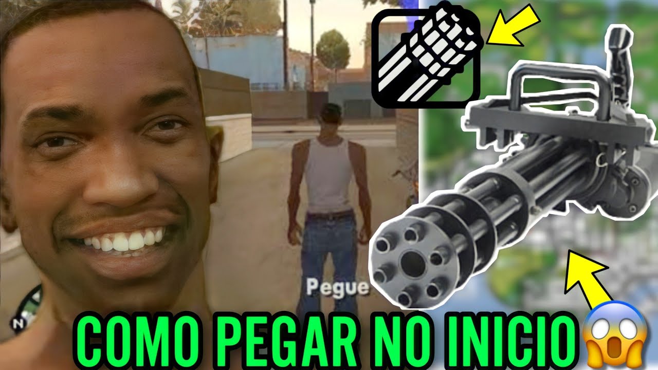COMO PEGAR A MINIGUN NO INICIO DO GTA SAN ANDREAS - SEM CÓDIGOS