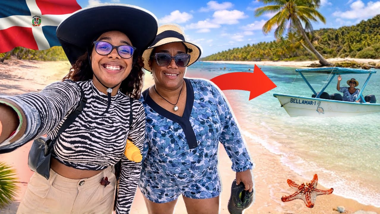 MI MADRE CUBANA ASOMBRADA CON LA MEJOR PLAYA DE REP&Uacute;BLICA DOMINICANA. 