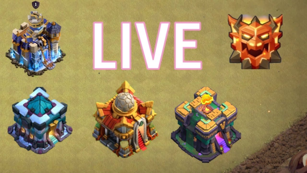 Clash of Clans Live!!! War, raid and League Attacks!!!