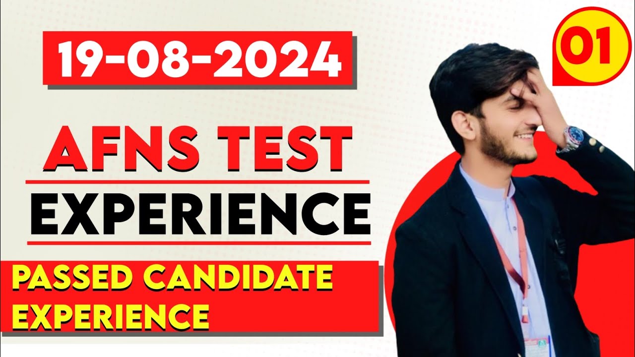 AFNS today test experience MCQs 2024|Afns test experience 2024|Afns 19 August experience 2024