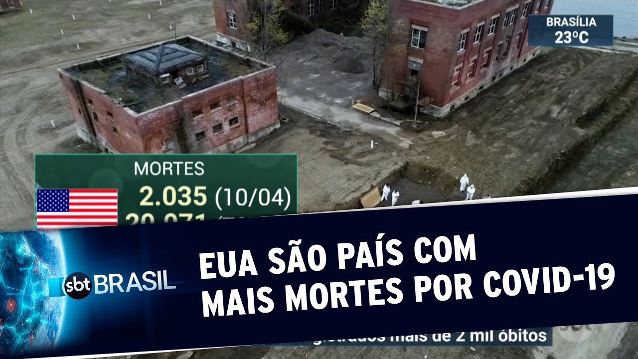 EUA se tornam país com mais mortes por coronavírus no mundo | SBT Brasil (11/04/20)
