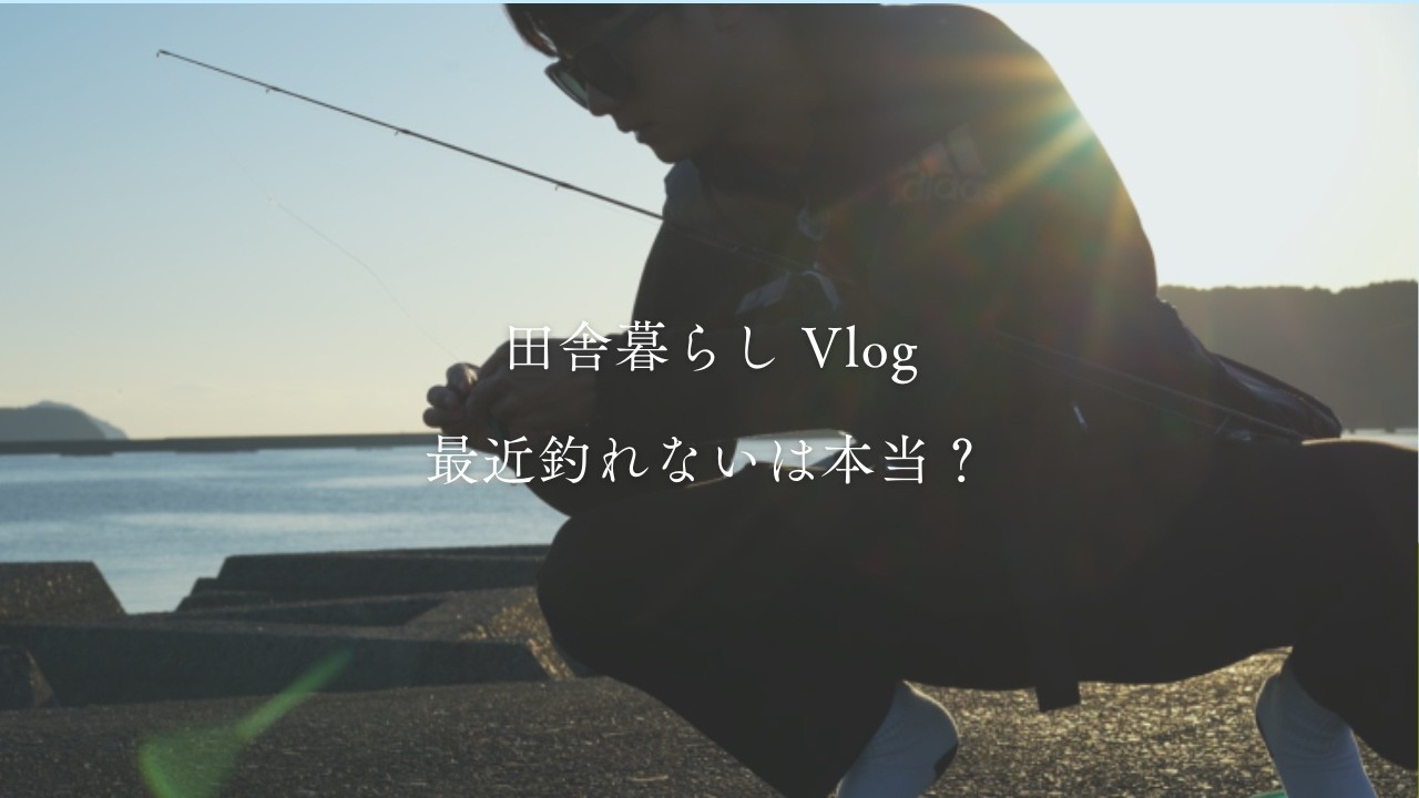 【田舎暮らし】最近の徳島 釣りVLOG