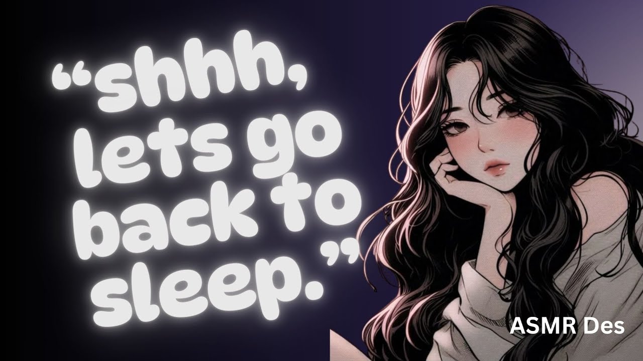 asmr girlfriend cuddles you back to sleep 🤍heartbeat, whispering (f4a)