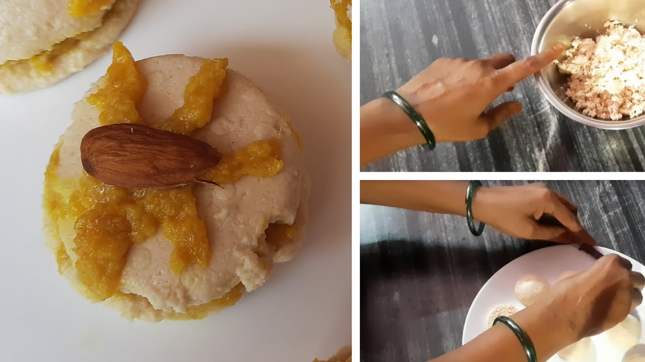 Bhapa Sandesh | भाप में बना छैना सन्देश - आसान मिठाई । Steamed Sandwich Sandesh Recipe Video