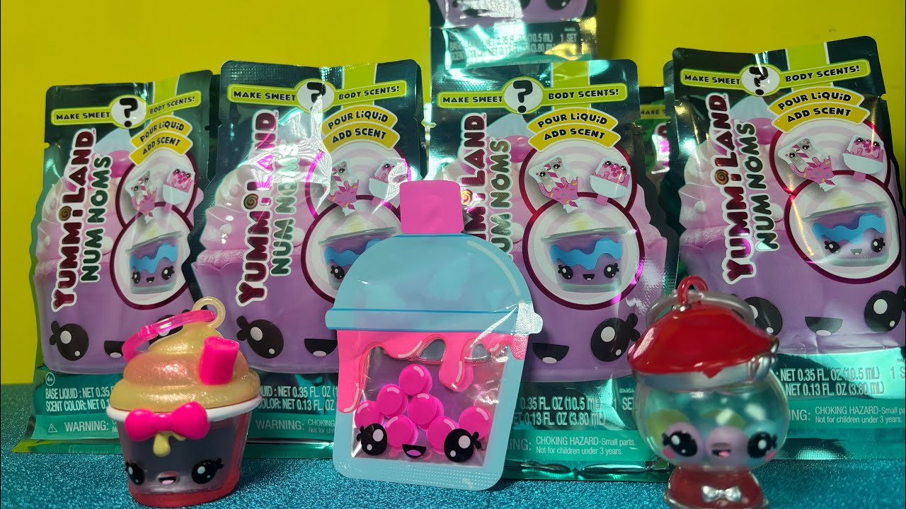 21 minutes ASMR unboxing New Series 2 Yummiland Num Noms Body Scents #unboxingtoys #asmr 