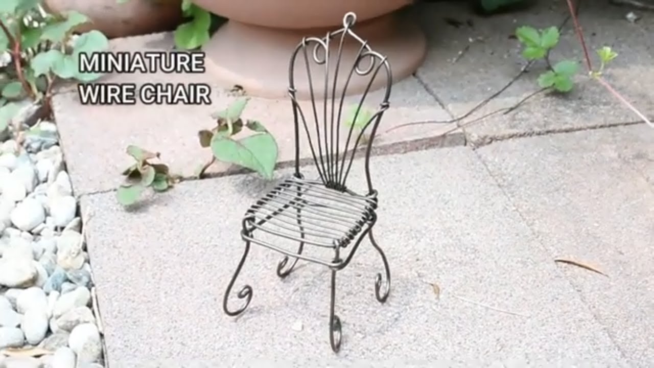 DIY WIRE CHAIR | MADE FROM SOFT ALUMINUM WIRE | Crafty Loulu