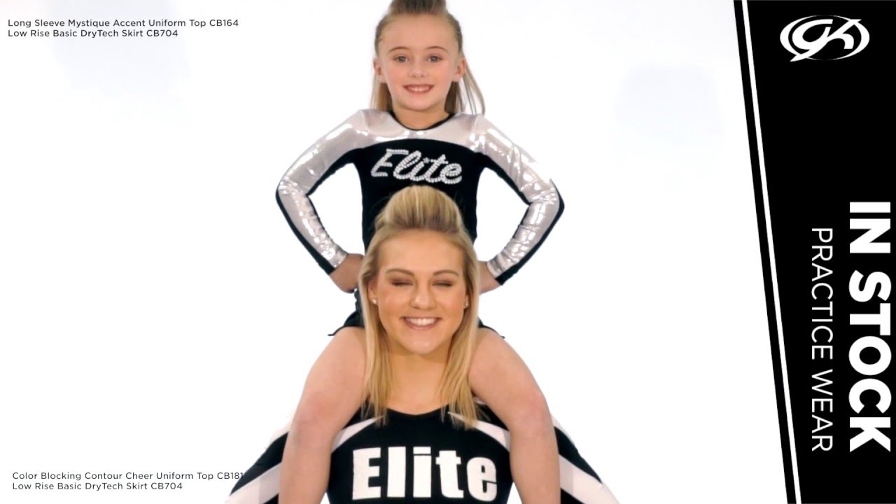 GK Cheer Color Blocking Contour & Mystique Accent Uniform Tops