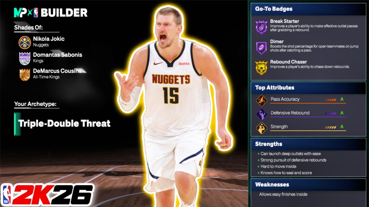 Best NIKOLA JOKIC Build in NBA 2K26
