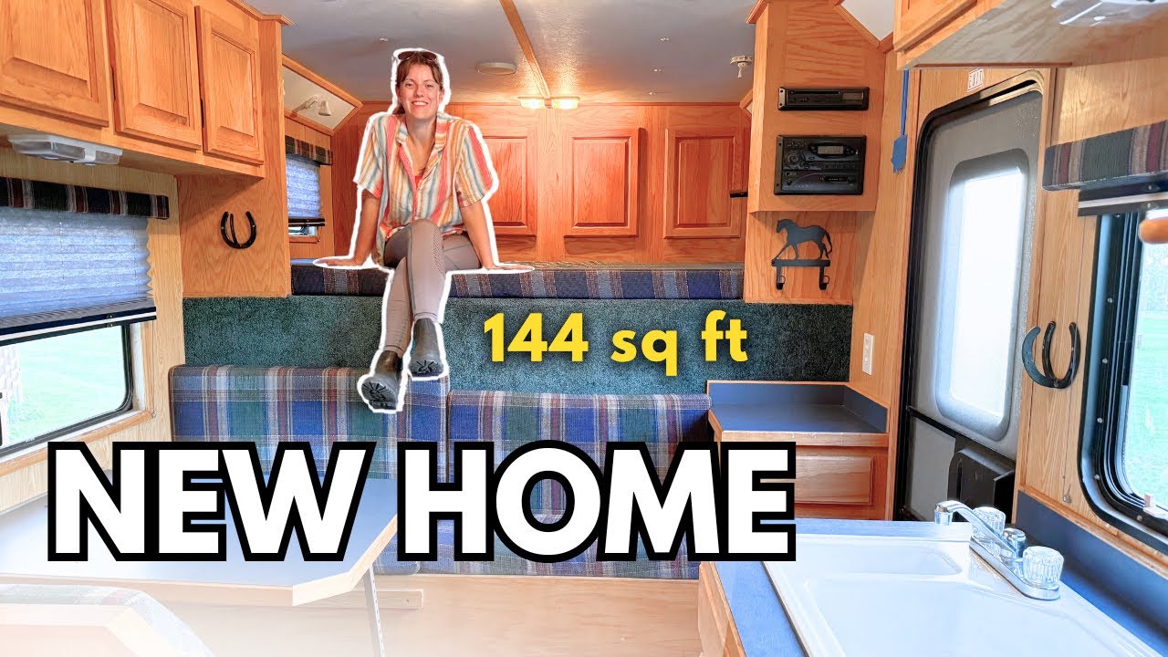 Our New Tiny Home Horse Trailer! (144 sq ft)