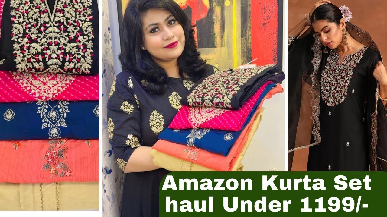 Amazon kurta palazzo set haul | Party Wear Kurta Set | Kurta set haul