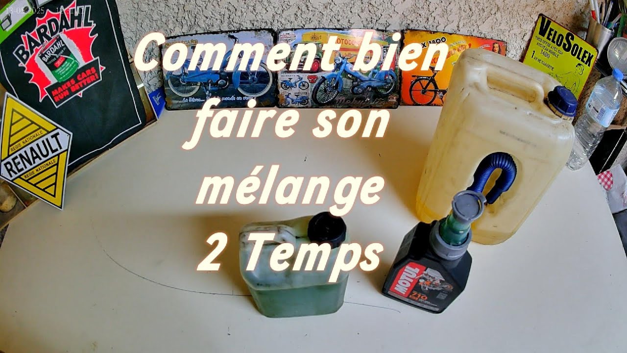 👉 Comment faire son mélange 2 temps pour mobylette (Tuto débutant)