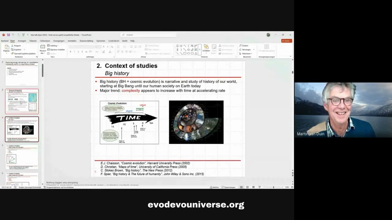 Energy Rate Density as Complexity Metric, Martin van Duin, EDU Scholar’s Talks (ST4)