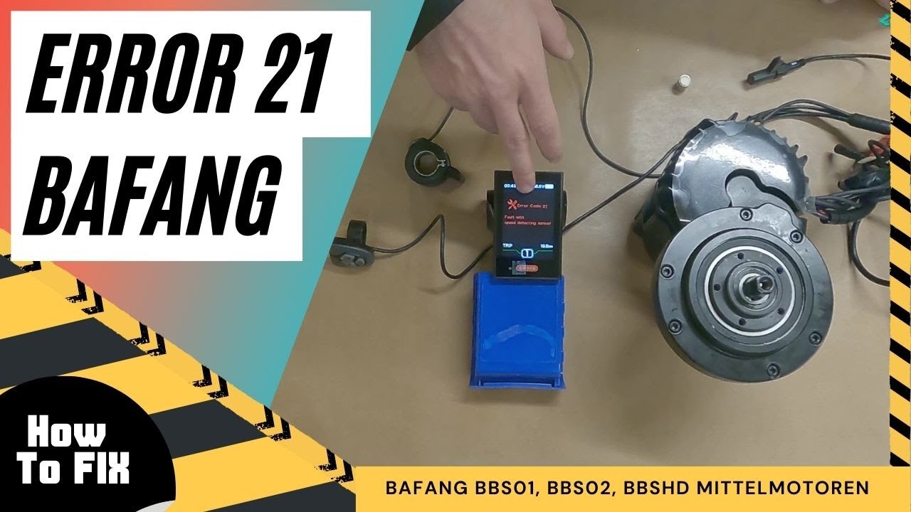 Bafang Fehler Error 21, Fault with speed detecting sensor