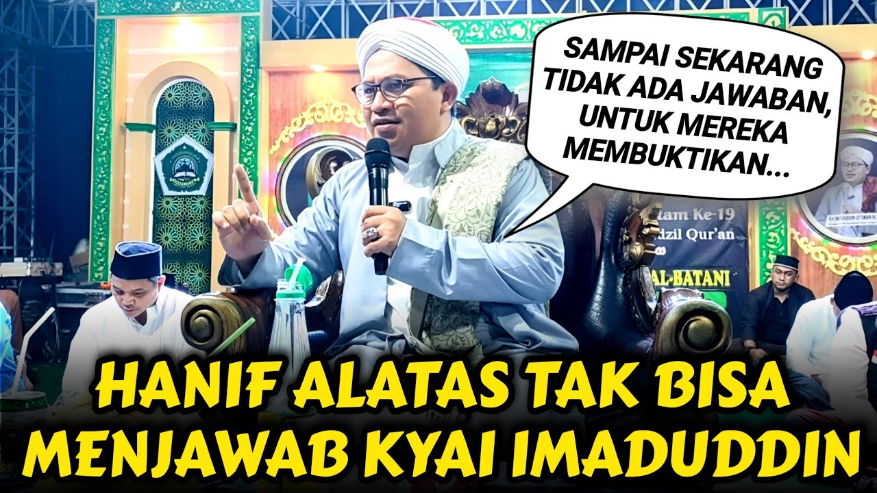 KYAI IMADUDDIN SINGGUNG 180 KITAB TEMUAN HANIF ALATAS⁉️MALAH BIKIN MALU SENDIRI TERNYATA...