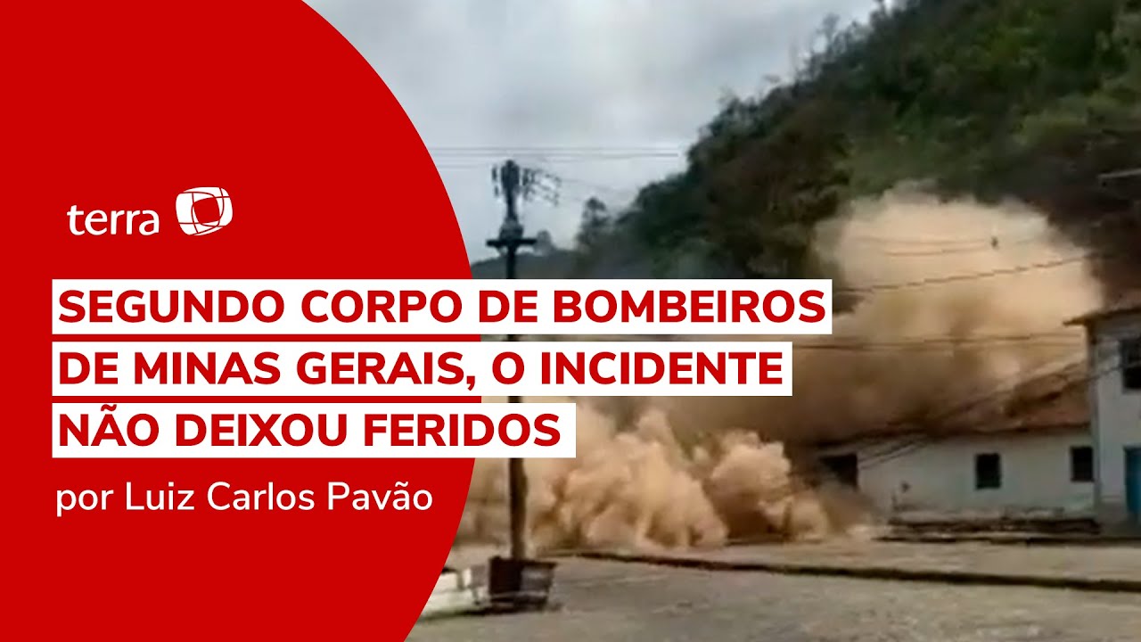 Deslizamento de morro destrói casarões em Ouro Preto (MG)