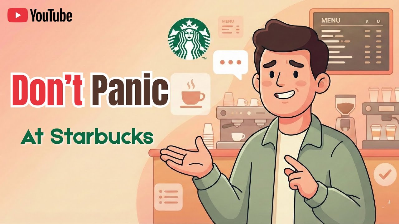 Real English Conversation | Starbucks ESL Roleplay