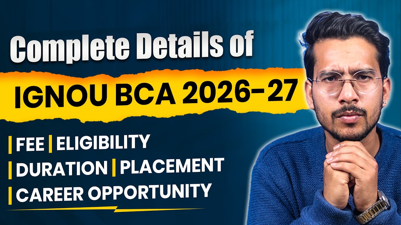 IGNOU BCA Worth It in 2026? | Fee, Placement, Eligibility & Degree Value